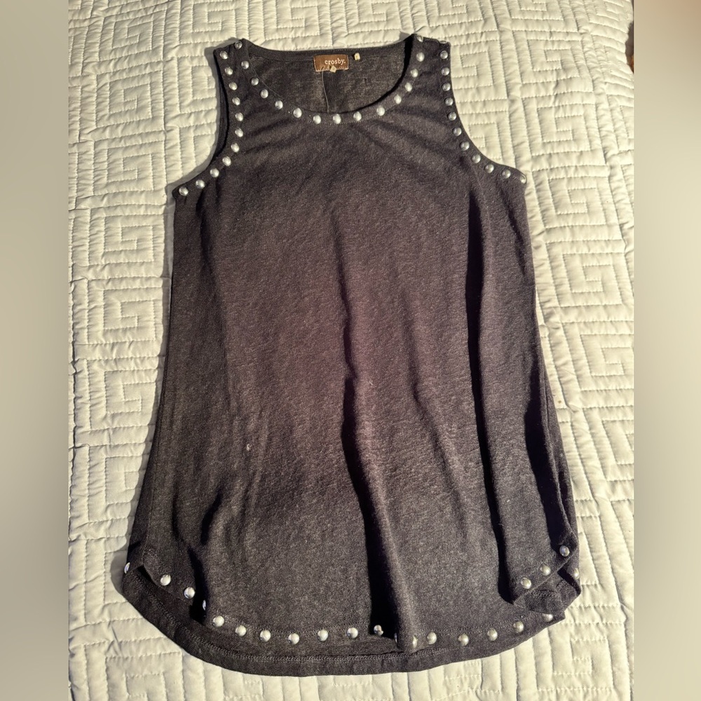 Crosby Black Studded Tank Top